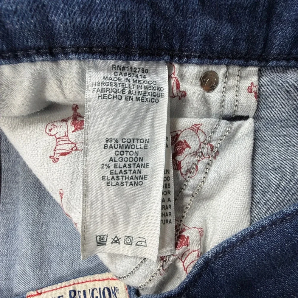 True Religion Mens Rocco‎ Relaxed Skinny Jeans Indigo Dark Wash Size 44x30 40